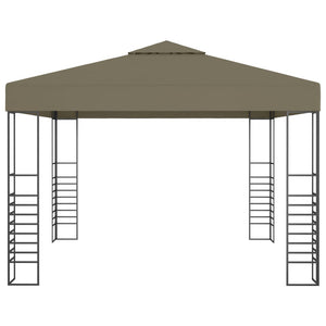 Gazebo da Giardino 3x3 m Grigio Talpa 180 g/m² 312228