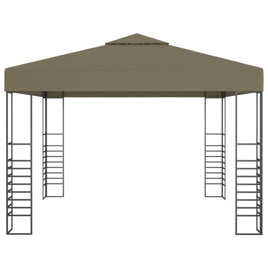 Gazebo da Giardino 3x3 m Grigio Talpa 180 g/mÂ²
