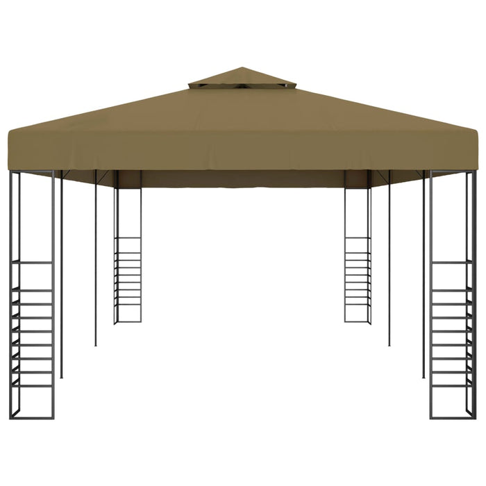 Gazebo da Giardino 6x3x2,7 m Grigio Talpa 180 g/mÂ²