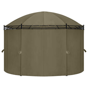 Gazebo con Tende 520x349x255 cm Grigio Talpa 180 g/mÂ² cod mxl 57108