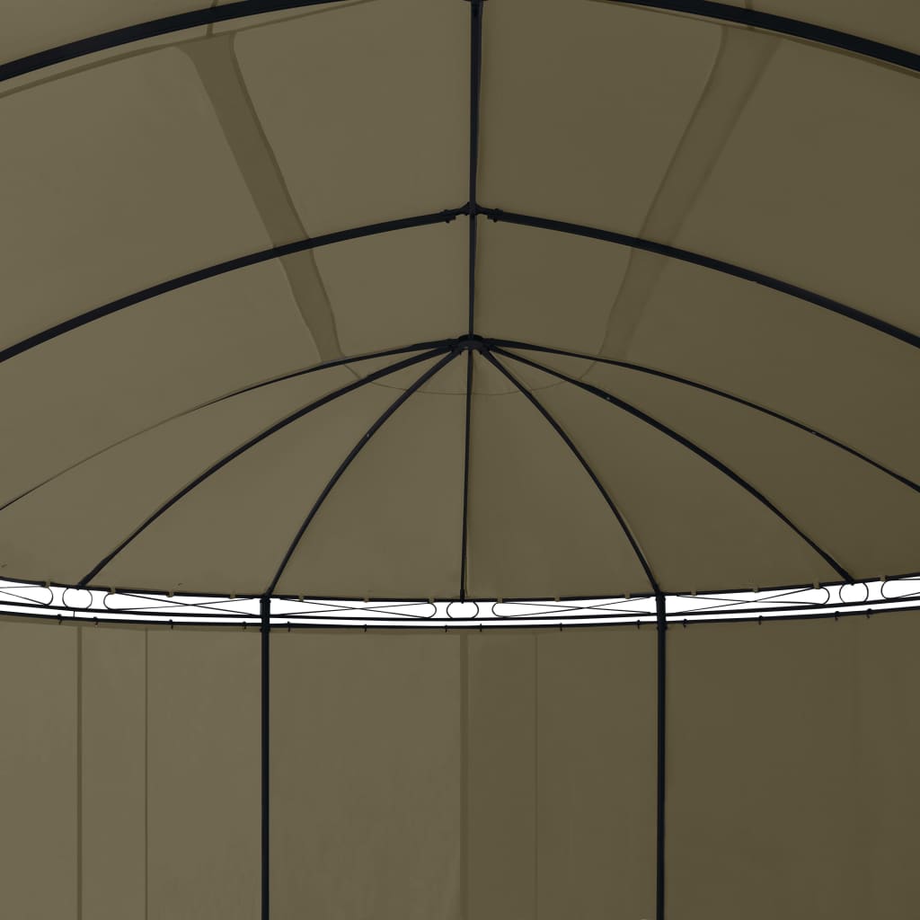 Gazebo con Tende 520x349x255 cm Grigio Talpa 180 g/mÂ² cod mxl 57108