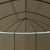 Gazebo con Tende 520x349x255 cm Grigio Talpa 180 g/mÂ² cod mxl 57108