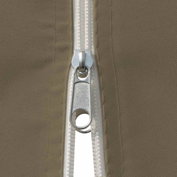 Gazebo da Giardino con Tende 4x3 m Grigio Talpa 180 g/mÂ²