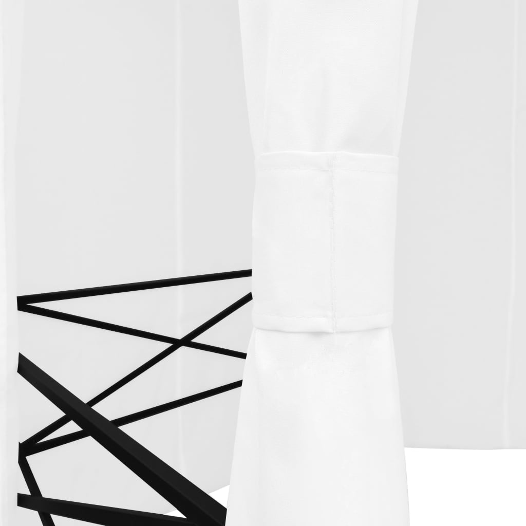 Gazebo da Giardino con Tende 360x312x265 cm Bianco 180 g/m² 312234