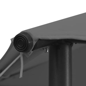 Gazebo da Giardino 4x4x3 m Antracite 180 g/mÂ²