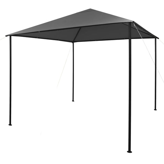 Gazebo 3x3 m Antracite in Tessuto e Acciaio 180 g/mÂ²
