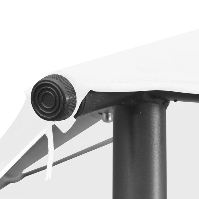 Gazebo da Giardino 3x3x2,9 m Bianco 180 g/mÂ²