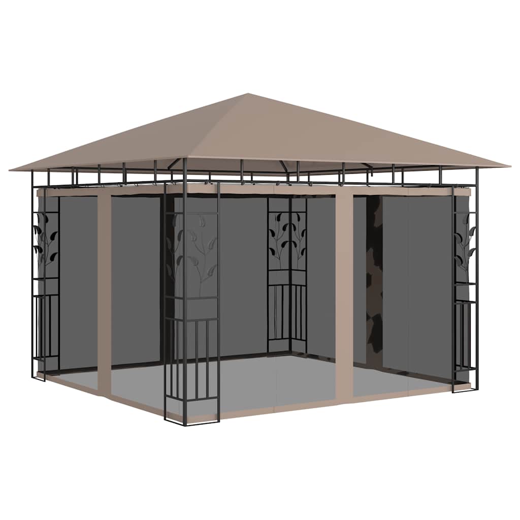 Gazebo con Zanzariera 3x3x2,73 m Talpa 180 g/mÂ² cod mxl 60222