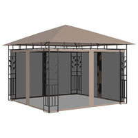 Gazebo con Zanzariera 3x3x2,73 m Talpa 180 g/mÂ² cod mxl 60222