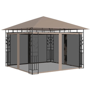 Gazebo con Zanzariera 3x3x2,73 m Talpa 180 g/mÂ² cod mxl 60222