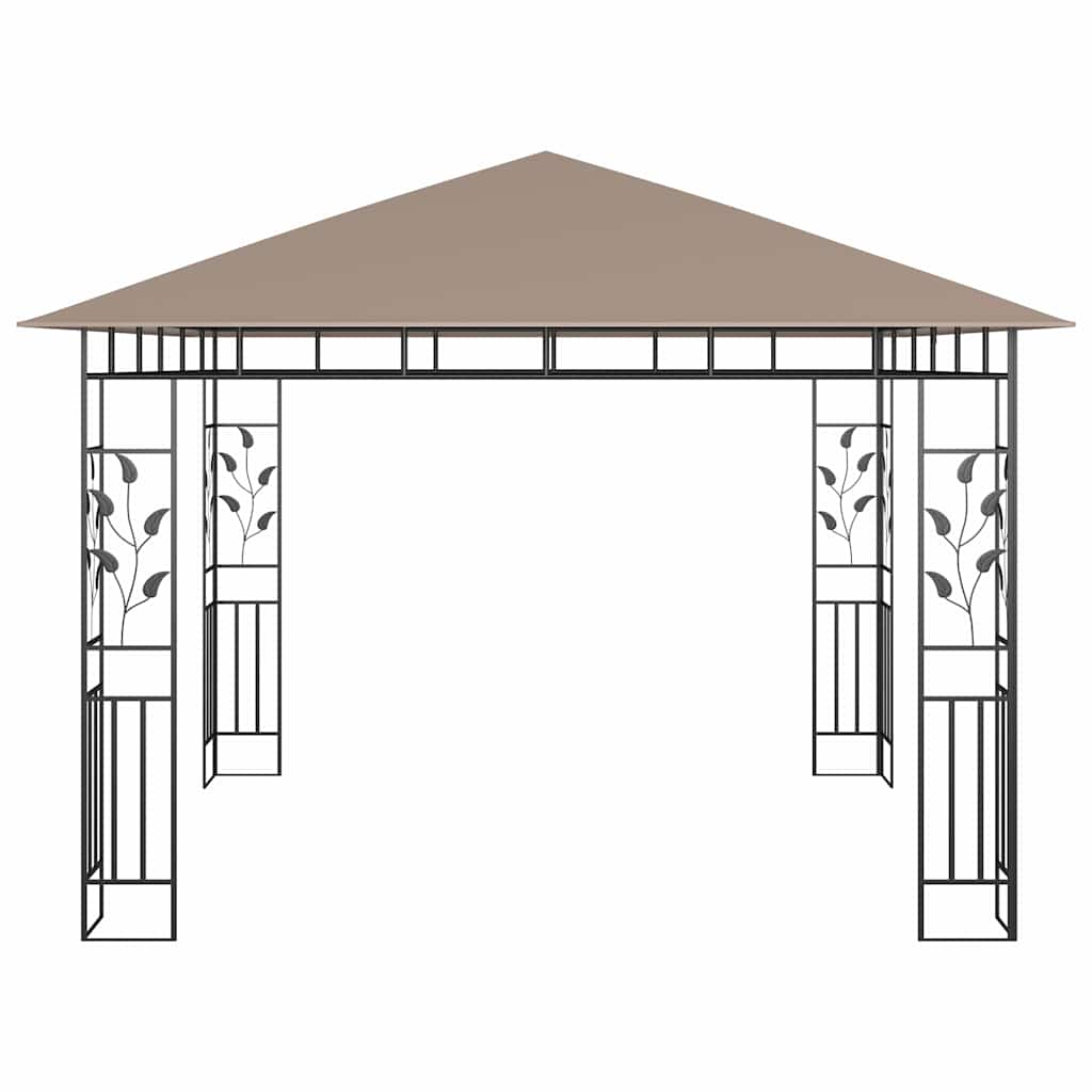 Gazebo con Zanzariera 3x3x2,73 m Talpa 180 g/mÂ² cod mxl 60222
