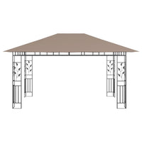 Gazebo con Zanzariera 4x3x2,73 m Talpa 180 g/mÂ² cod mxl 63968