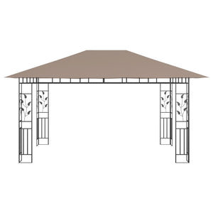 Gazebo con Zanzariera 4x3x2,73 m Talpa 180 g/mÂ² cod mxl 63968