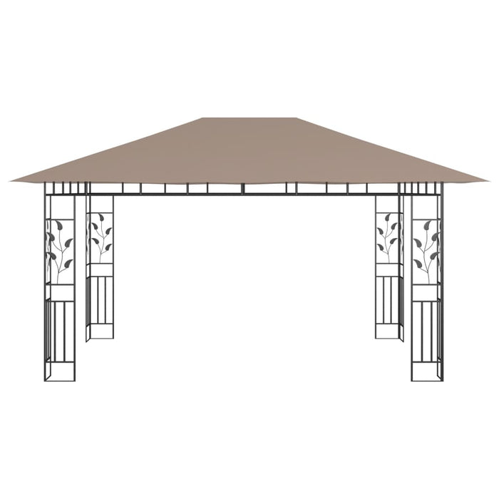 Gazebo con Zanzariera 4x3x2,73 m Talpa 180 g/mÂ² cod mxl 63968