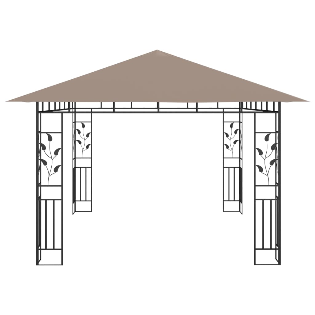 Gazebo con Zanzariera 4x3x2,73 m Talpa 180 g/mÂ² cod mxl 63968