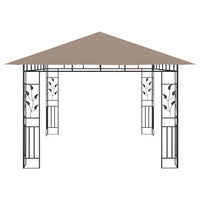 Gazebo con Zanzariera 4x3x2,73 m Talpa 180 g/mÂ² cod mxl 63968