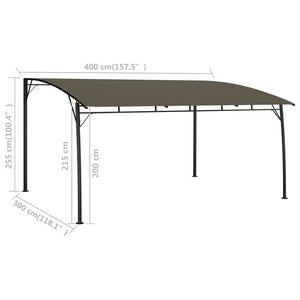 Tenda Parasole da Giardino 4x3x2,55 m Talpa 312255