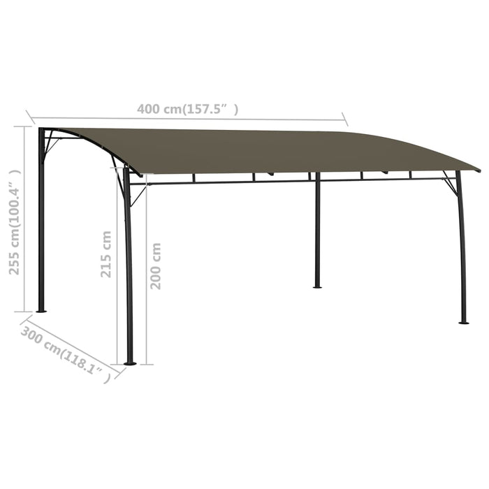 Tenda Parasole da Giardino 4x3x2,55 m Talpa 312255