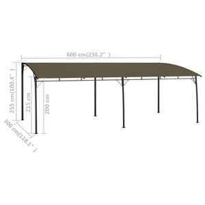 Tenda Parasole da Giardino 6x3x2,55 m Talpa 312256