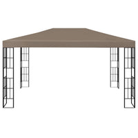 Gazebo 4x3 m Grigio Talpa