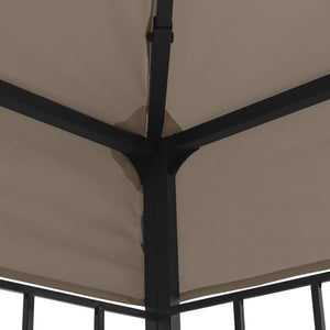 Gazebo 4x3 m Grigio Talpa