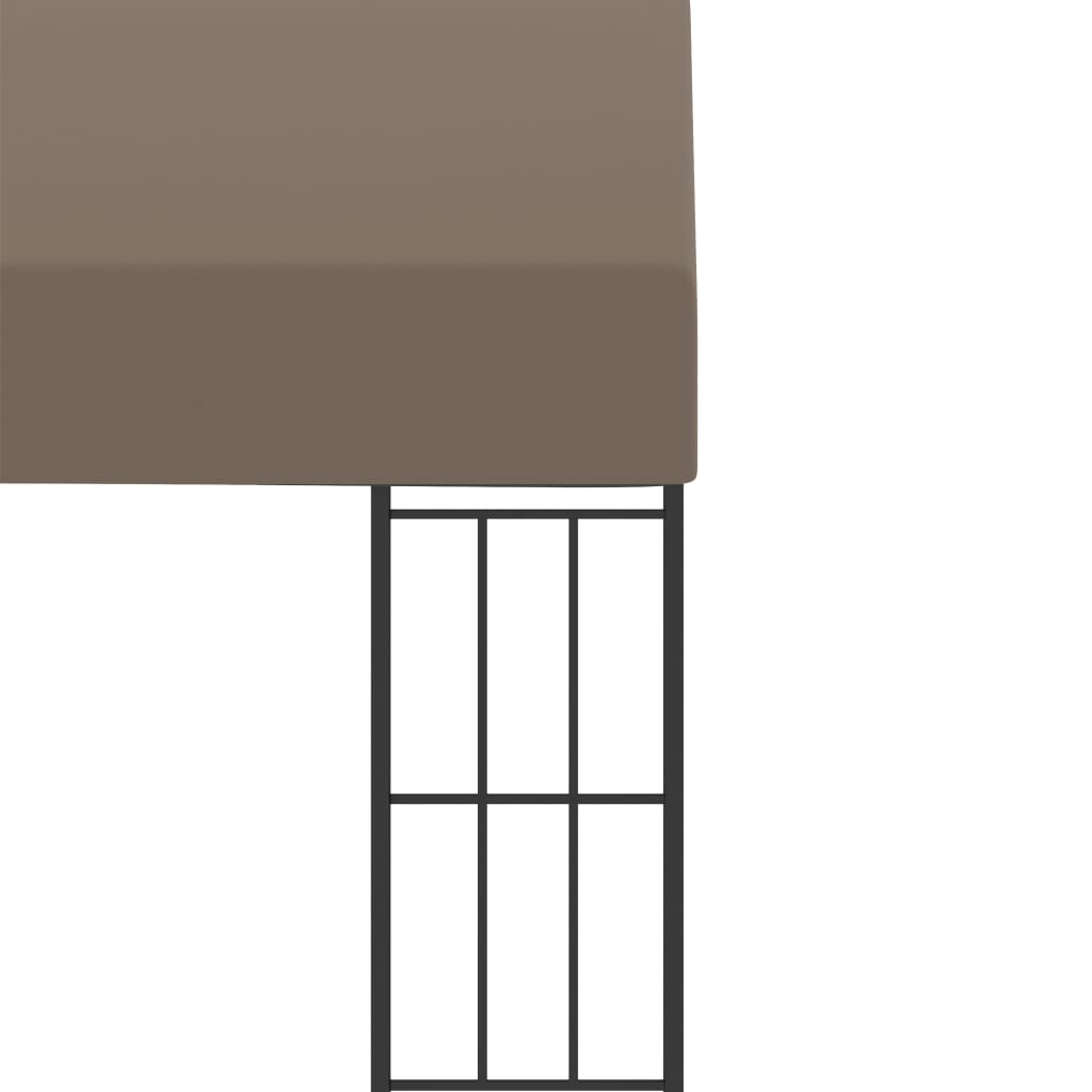 vidaXL Gazebo a Parete 3x3 m Talpa in Tessuto