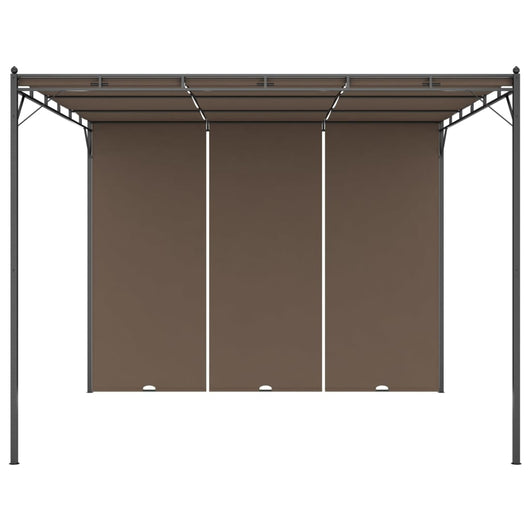 Gazebo da Giardino con Tenda Laterale 3x3x2,25 m Talpa 312263