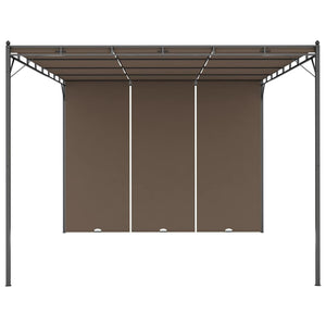 Gazebo da Giardino con Tenda Laterale 4x3x2,25 m Talpa 312264