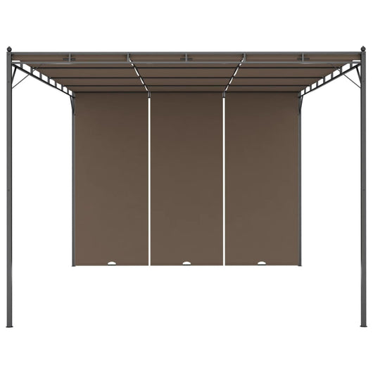 Gazebo da Giardino con Tenda Laterale-Baldacchini e gazebo 4x3x2,25 m Talpa