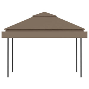 Gazebo Tetto Doppio Estendibile 3x3x2,75m Grigio Talpa 180g/m² 312268
