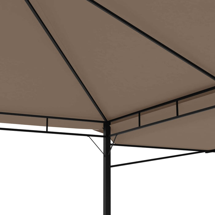 Gazebo Tetto Doppio Estendibile 3x3x2,75m Grigio Talpa 180g/m² 312268