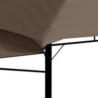 Gazebo Tetto Doppio Estendibile 3x3x2,75m Grigio Talpa 180g/mÂ²