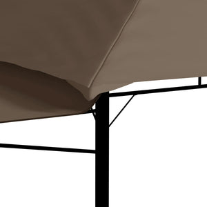 Gazebo Tetto Doppio Estendibile 3x3x2,75m Grigio Talpa 180g/m² 312268