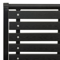 Sedie da Giardino 2 pz in Acciaio e WPC Nere 312034