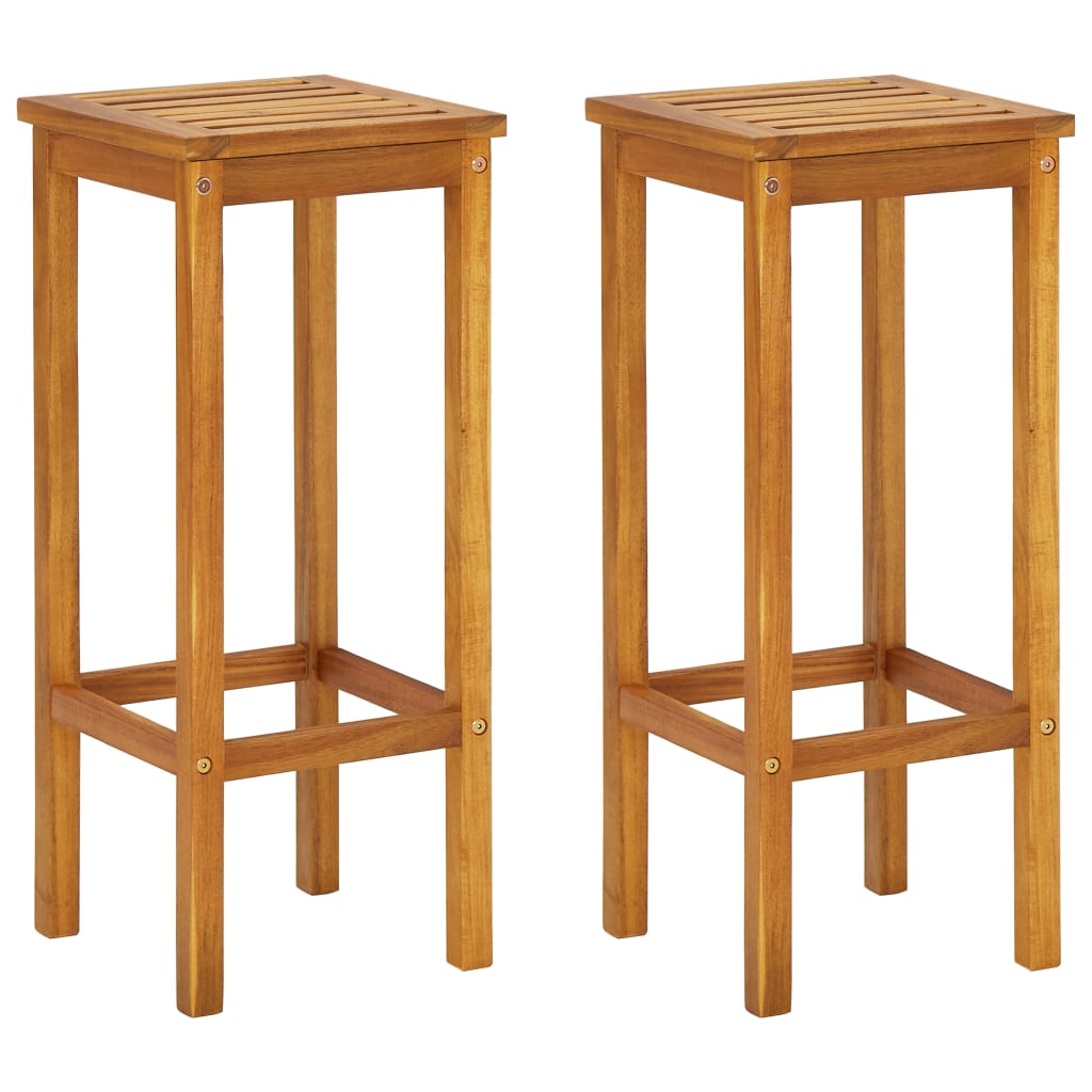 Set barra da balcone in legno massello di acacia, 3 pezzi, 02_0013358