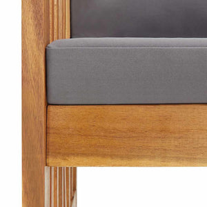 Sedie da Giardino con Cuscini 2 pz in Massello di Acacia cod mxl 15217