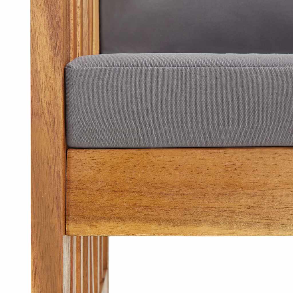 Sedie da Giardino con Cuscini 2 pz-Sedia da esterno in Massello di Acacia