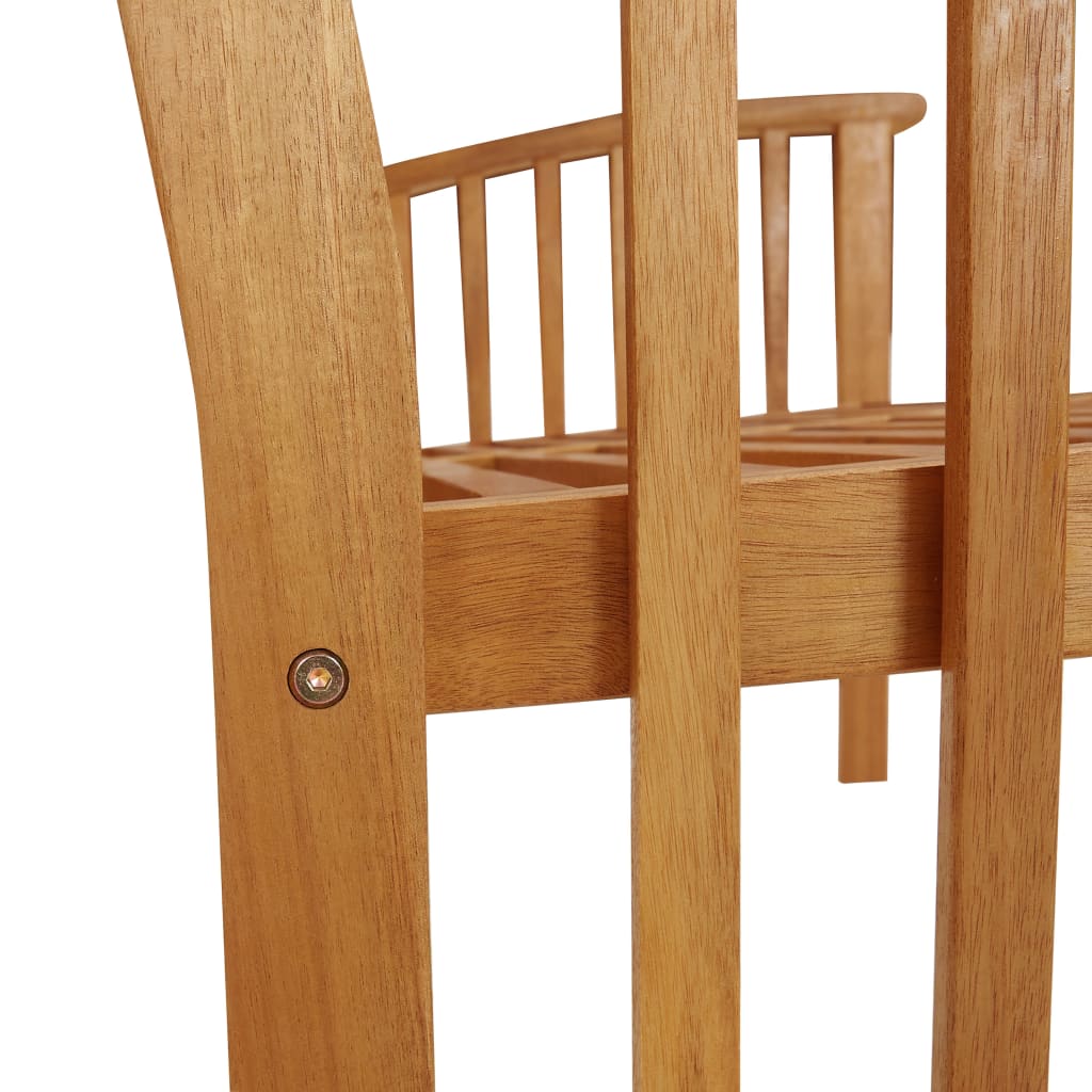 Panca da giardino mobili da giardino per esterni terrazza 119 x 67 x 83 cm in legno massello di acacia 02_0011190