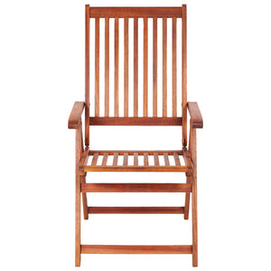 Sedie da Giardino Pieghevoli 3 pz in Legno Massello d'Acacia 310293