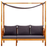 Panchina da Giardino con Baldacchino Legno Massello di Acacia 310321