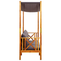 Panchina da Giardino con Baldacchino Legno Massello di Acacia 310321