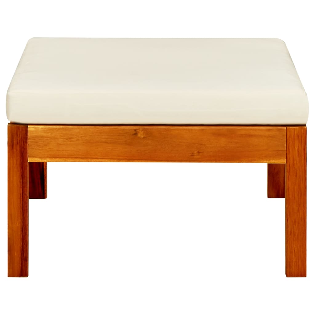 Poggiapiedi da Giardino 2 pz in Legno Massello di Acacia 310323