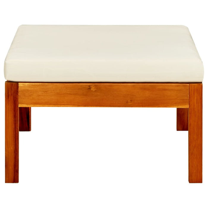 Poggiapiedi da Giardino 2 pz in Legno Massello di Acacia 310323