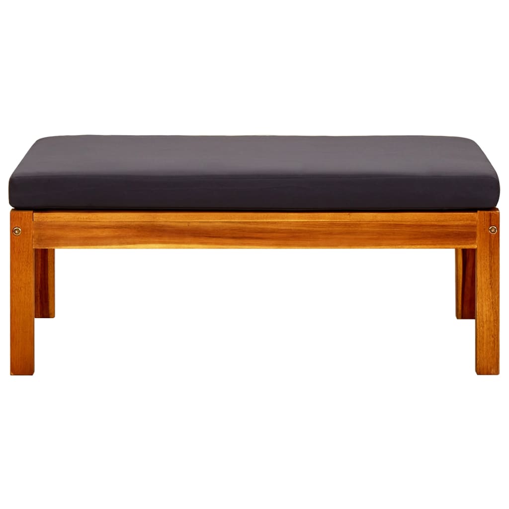 Poggiapiedi da Giardino 2 pz in Legno Massello di Acacia cod mxl 73219