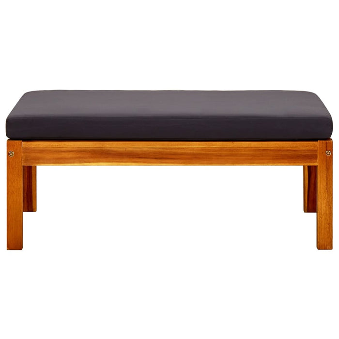 Poggiapiedi da Giardino 2 pz in Legno Massello di Acacia cod mxl 73219