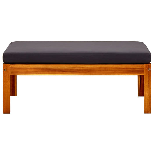 Poggiapiedi da Giardino 2 pz in Legno Massello di Acacia 310324