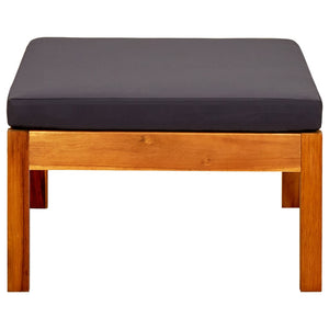 Poggiapiedi da Giardino 2 pz in Legno Massello di Acacia cod mxl 73219