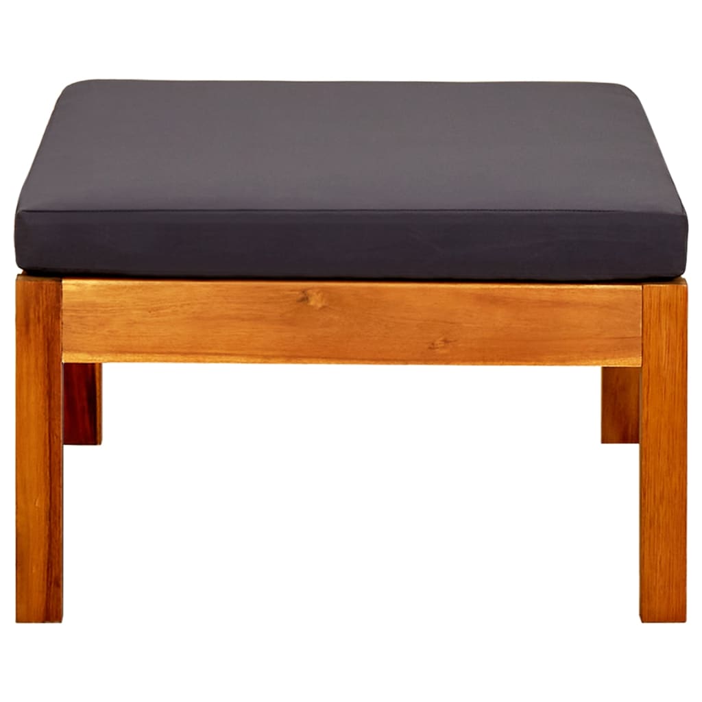 Poggiapiedi da Giardino 2 pz in Legno Massello di Acacia 310324