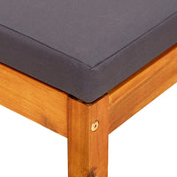 Poggiapiedi da Giardino 2 pz in Legno Massello di Acacia cod mxl 73219