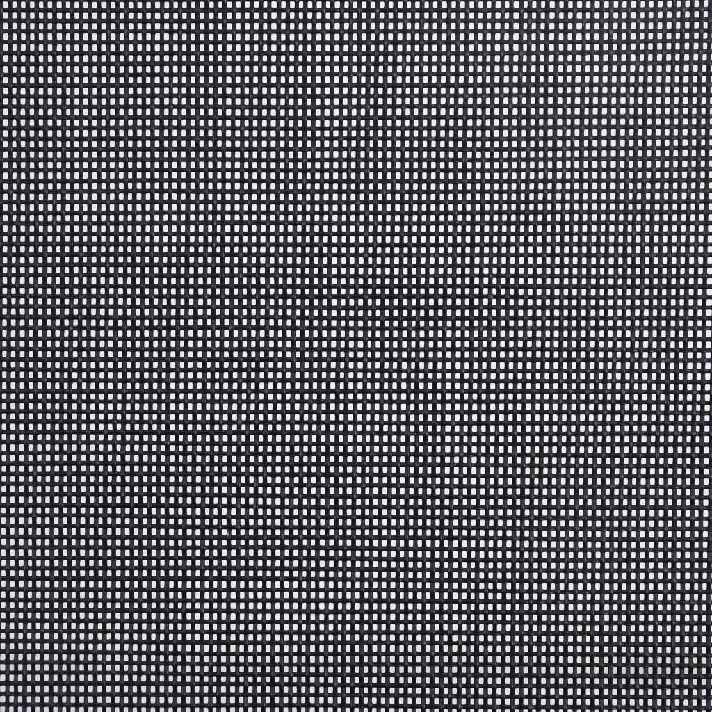 Sedie da Giardino Pieghevoli 6 pz in Textilene Nere